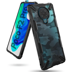 Ringke Fusion-X Pocophone F2 Pro/Redmi K30 Pro Camo (Moro) Black