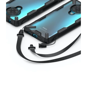 Hurtownia GSM - Etui Ringke Fusion-X Pocophone F2 Pro/Redmi K30 Pro černé - RGK1197BLK - {ean13} - Hurt