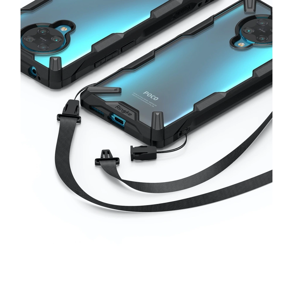 Hurtownia GSM - Etui Ringke Fusion-X Pocophone F2 Pro/Redmi K30 Pro černé - RGK1197BLK - {ean13} - Hurt