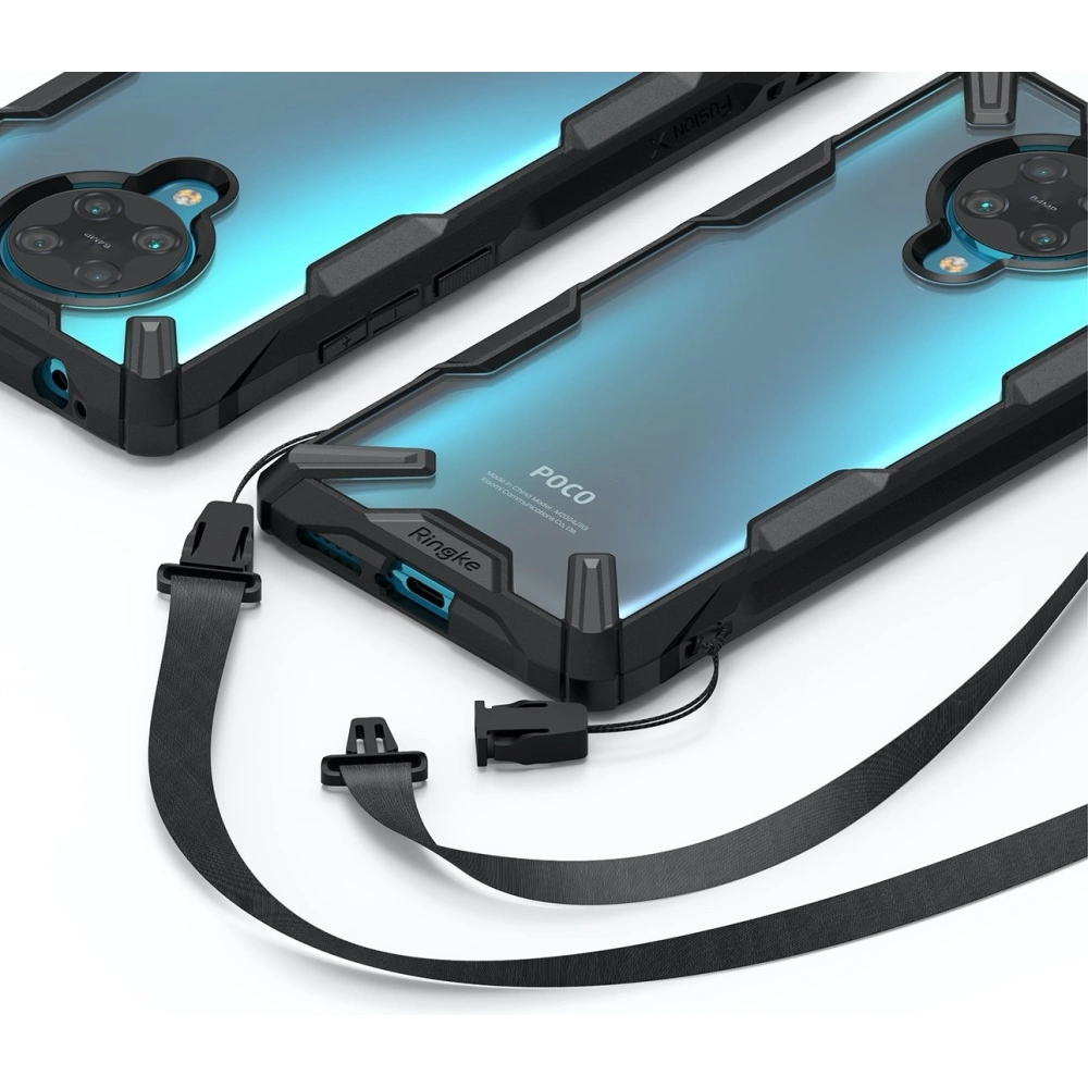 Hurtownia GSM - Etui Ringke Fusion-X Pocophone F2 Pro/Redmi K30 Pro Space Blue - RGK1198BLU - {ean13} - Hurt