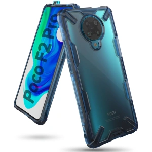 Etui Ringke Fusion-X Pocophone F2 Pro/Redmi K30 Pro Space Blue