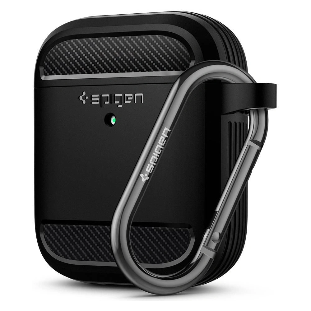 Wholesale Spigen Rugged Armor Apple AirPods Matte Black - SPN1153BLK - {ean13} - Hurt