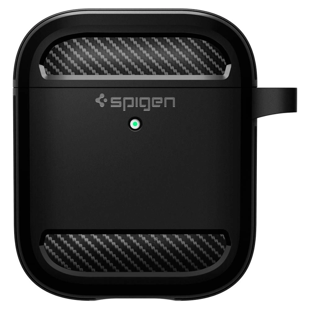 Wholesale Spigen Rugged Armor Apple AirPods Matte Black - SPN1153BLK - {ean13} - Hurt