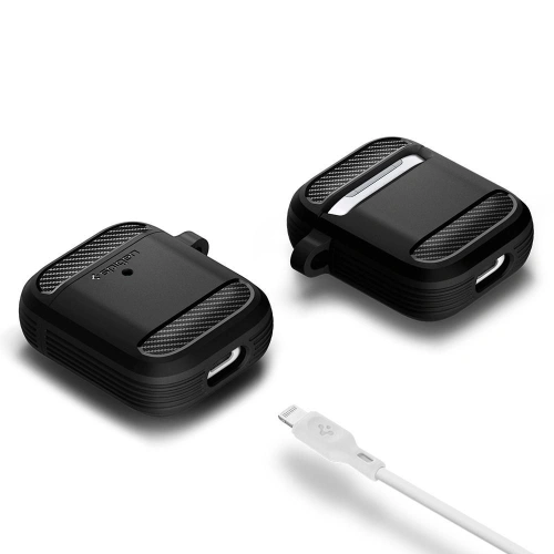 Etui Spigen Rugged Armor Apple AirPods Matte Black