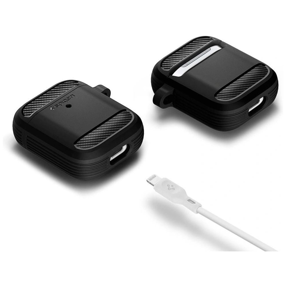 Hurtownia GSM - Etui Spigen Rugged Armor Apple AirPods Matná černá - SPN1153BLK - {ean13} - Hurt