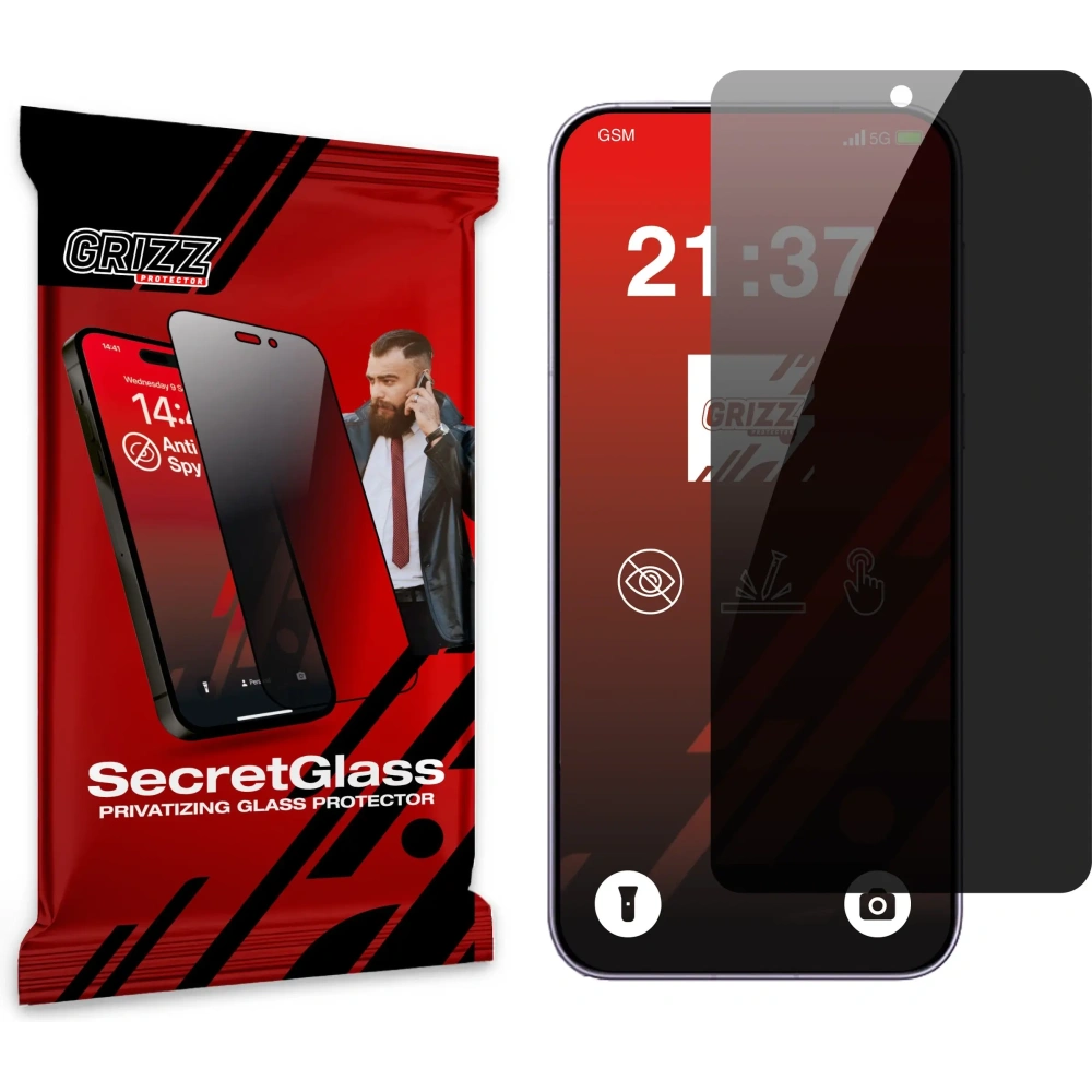 Matowe szkło prywatyzujące GrizzGlass SecretGlass do Infinix Note 50x