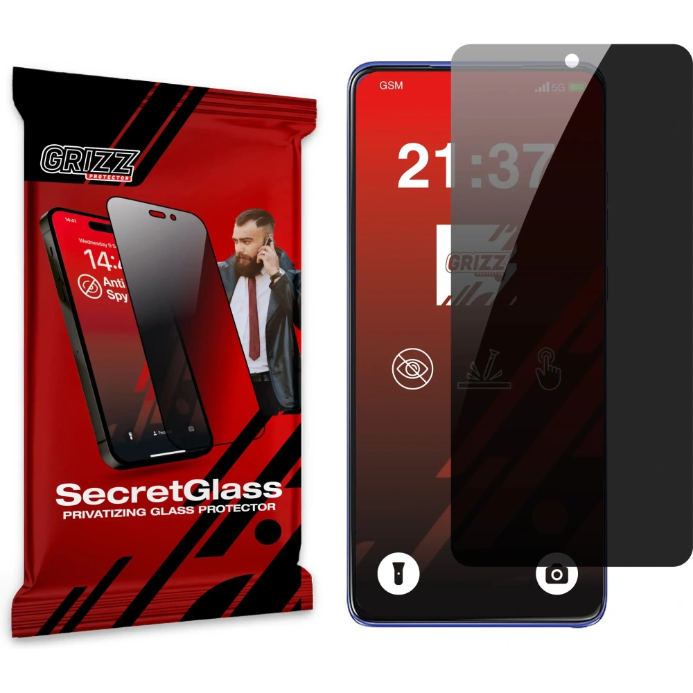 Matowe szkło prywatyzujące GrizzGlass SecretGlass do Motorola Moto G Stylus 5G (2025)
