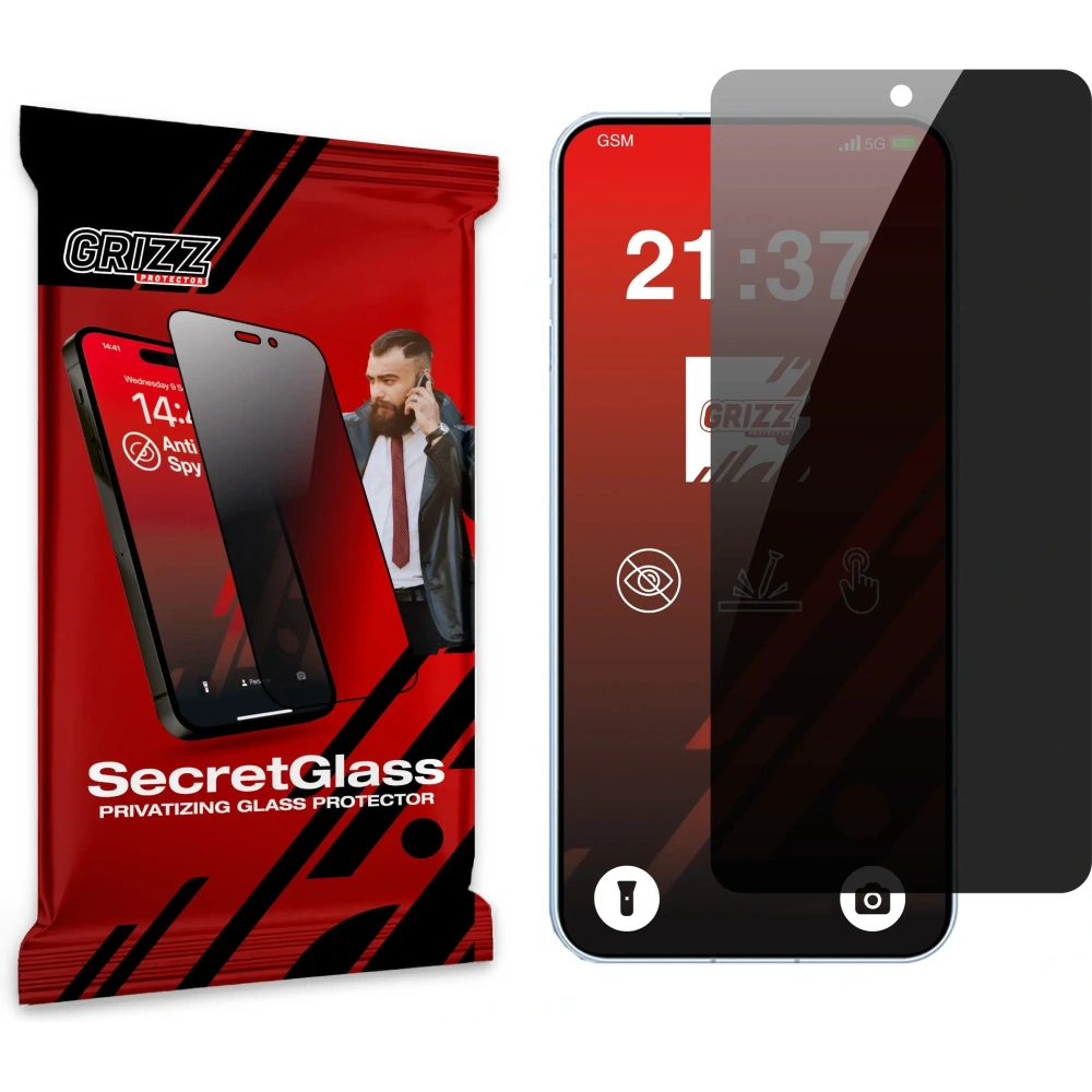 Matowe szkło prywatyzujące GrizzGlass SecretGlass do Oppo Find X8s