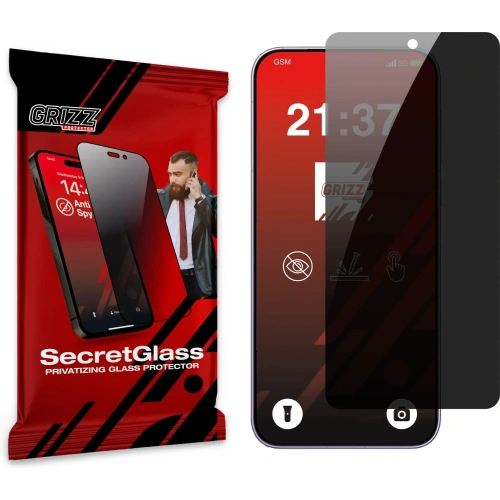 Matowe szkło prywatyzujące GrizzGlass SecretGlass do Oppo Find X8s Plus