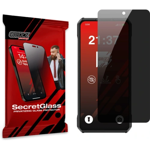 Matowe szkło prywatyzujące GrizzGlass SecretGlass do Ulefone Armor 30 Pro