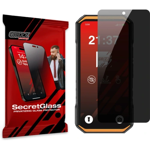 Matowe szkło prywatyzujące GrizzGlass SecretGlass do Ulefone Armor X32
