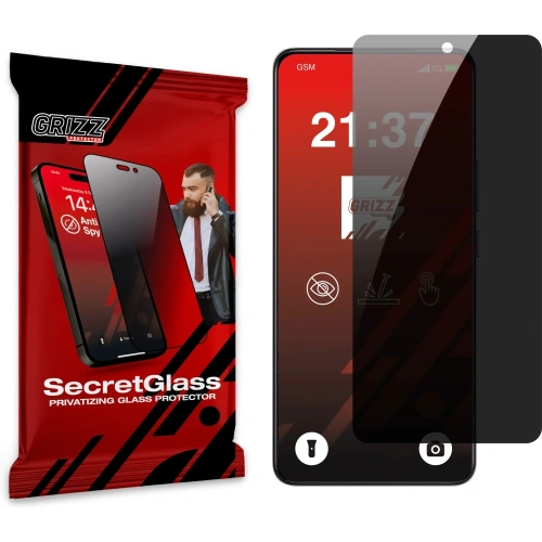 Matowe szkło prywatyzujące GrizzGlass SecretGlass do Vivo V50 Lite 5G