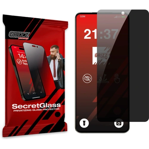 Matowe szkło prywatyzujące GrizzGlass SecretGlass do Xiaomi Poco C71