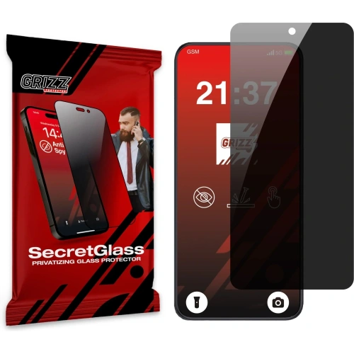 Matowe szkło prywatyzujące GrizzGlass SecretGlass do Coolpad CP12 Neo