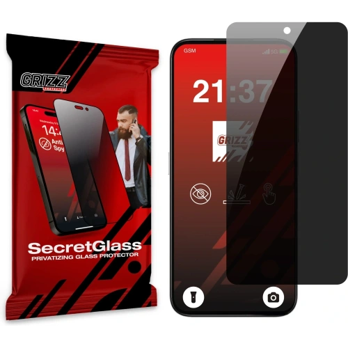 Matowe szkło prywatyzujące GrizzGlass SecretGlass do Honor Play 60