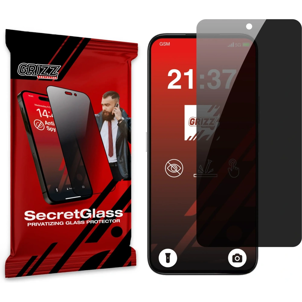 Matowe szkło prywatyzujące GrizzGlass SecretGlass do Honor Play 60