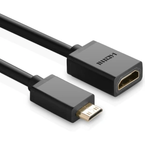 Adaptér UGREEN 20137 Mini HDMI na HDMI, 22cm (černý)