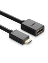 Hurtownia GSM - Adapter UGREEN 20137 Mini HDMI do HDMI, 22cm (czarny) - UGR307BLK - {ean13} - Hurt