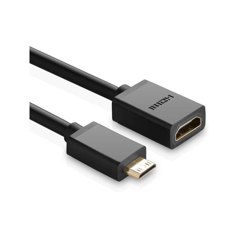 Hurtownia GSM - Adaptér UGREEN 20137 Mini HDMI na HDMI, 22cm (černý) - UGR307BLK - {ean13} - Hurt