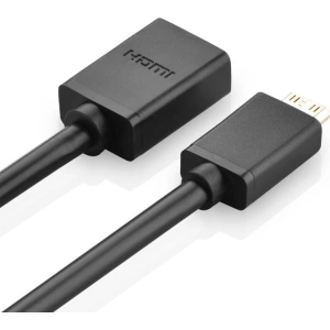 Adapter UGREEN 20137 Mini HDMI do HDMI, 22cm (czarny)