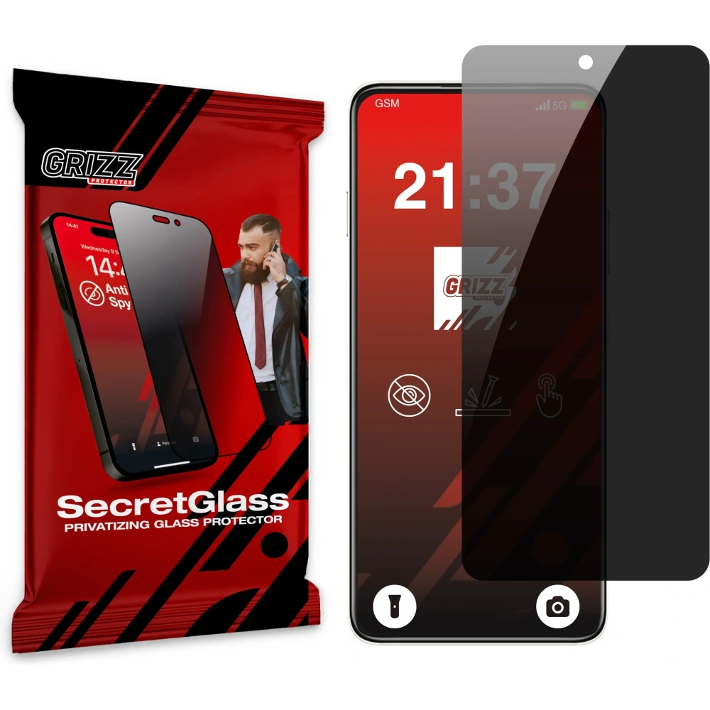 Matowe szkło prywatyzujące GrizzGlass SecretGlass do Huawei Enjoy 80
