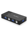 Przełącznik switch KVM UGREEN 30357 2-portowy VGA (czarny)