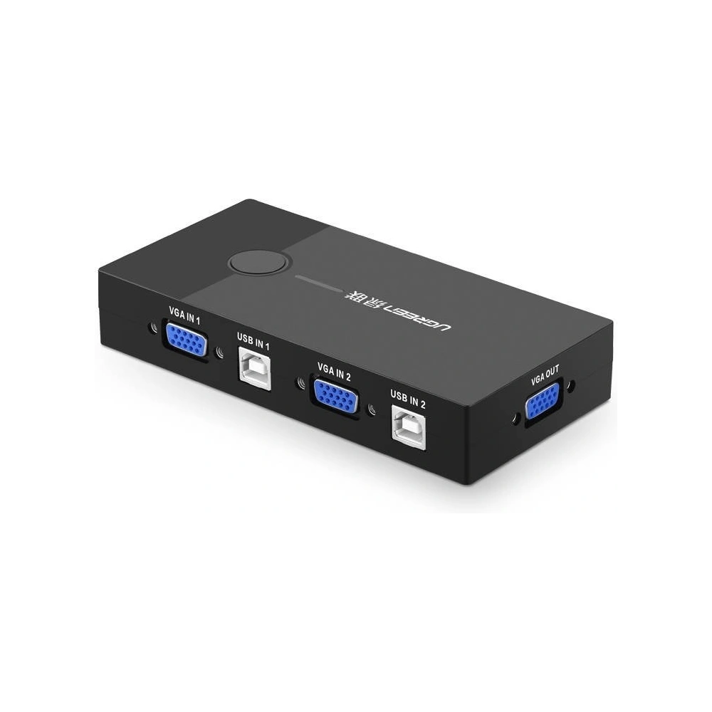 Hurtownia GSM - Przełącznik switch KVM UGREEN 30357 2-portowy VGA (czarny) - UGR310BLK - {ean13} - Hurt