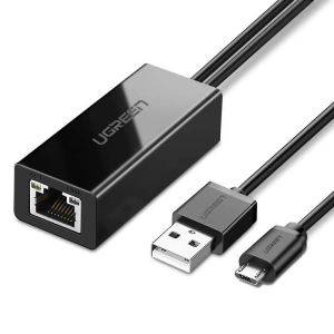 Wholesale UGREEN 30985 Chromecast Ethernet Adapter Micro USB to RJ45 (black) - UGR311BLK - {ean13} - Hurt