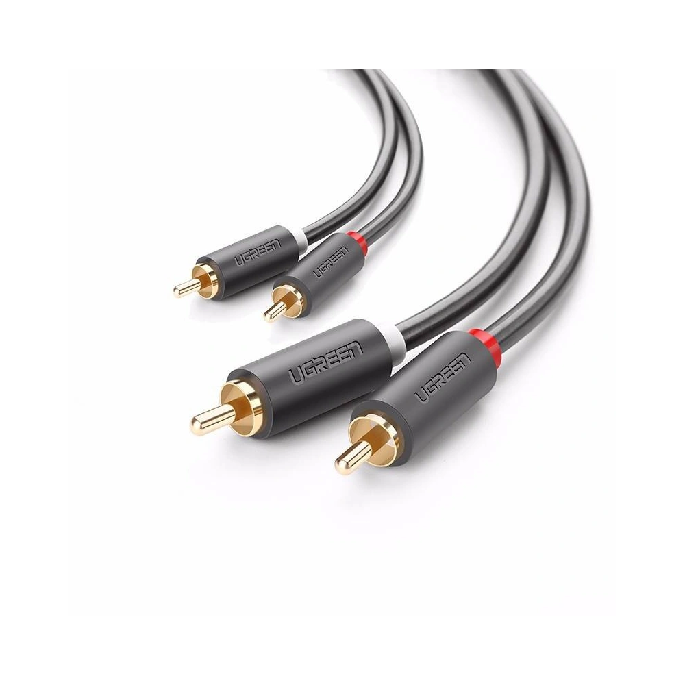 Hurtownia GSM - Kabel 2RCA (Cinch) na 2RCA (Cinch) UGREEN 1,5m (černý) - UGR314BLK - {ean13} - Hurt
