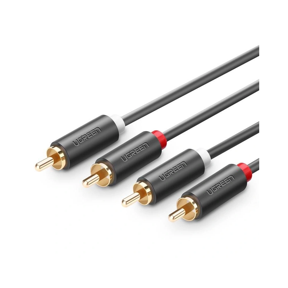Hurtownia GSM - Kabel 2RCA (Cinch) na 2RCA (Cinch) UGREEN 1,5m (černý) - UGR314BLK - {ean13} - Hurt