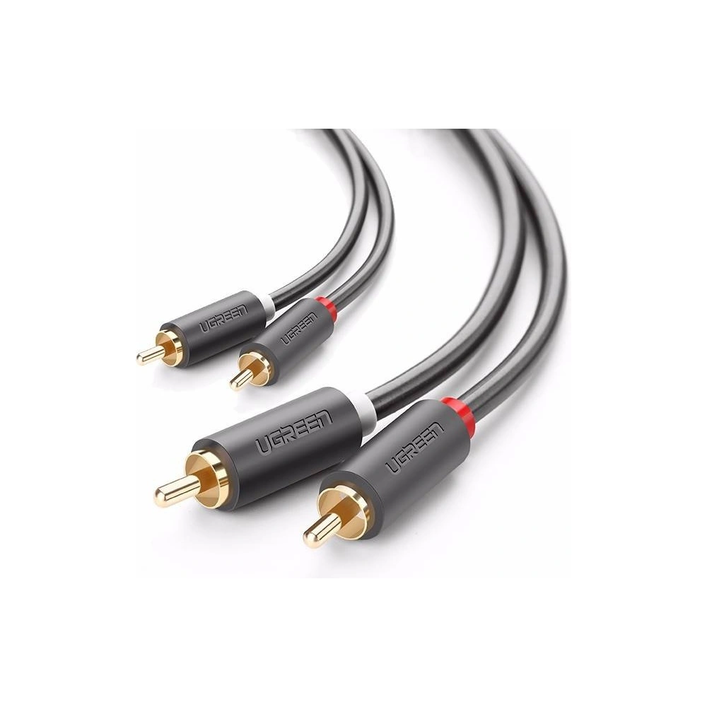 Hurtownia GSM - Kabel 2RCA (Cinch) na 2RCA (Cinch) UGREEN 3m (černý) - UGR315BLK - {ean13} - Hurt