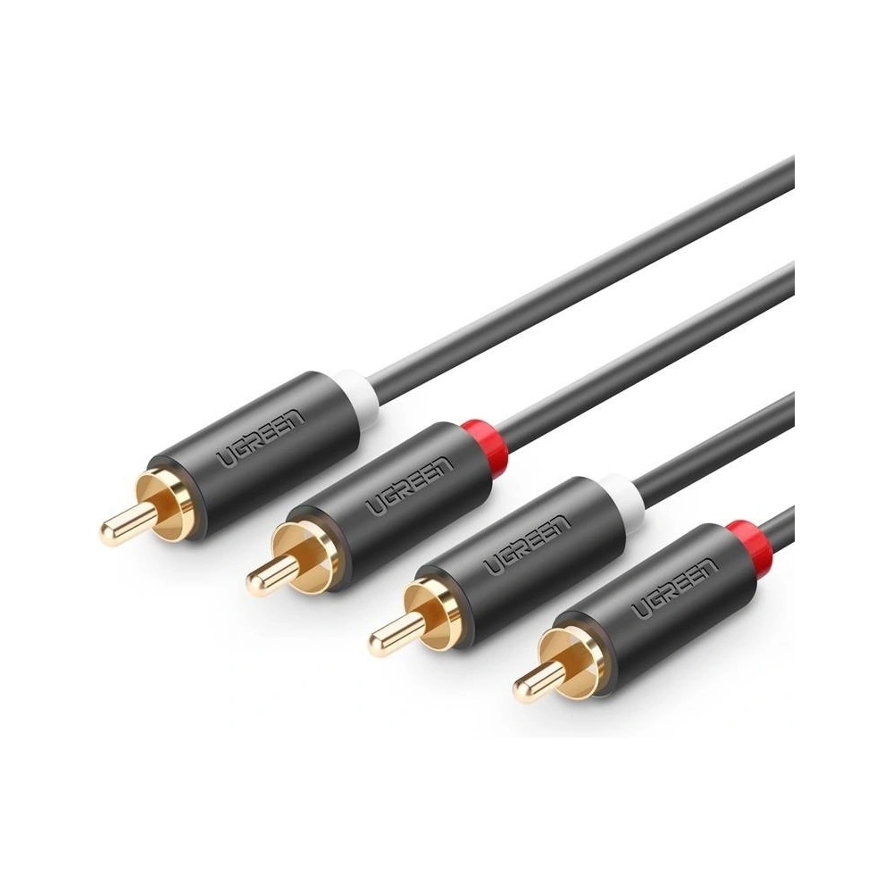 Hurtownia GSM - Kabel 2RCA (Cinch) na 2RCA (Cinch) UGREEN 3m (černý) - UGR315BLK - {ean13} - Hurt