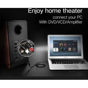 Przewód 3,5mm Jack do 2RCA (Cinch) UGREEN 1,5m