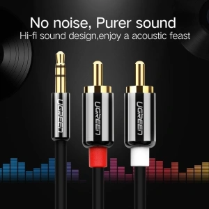 Przewód 3,5mm Jack do 2RCA (Cinch) UGREEN 1,5m