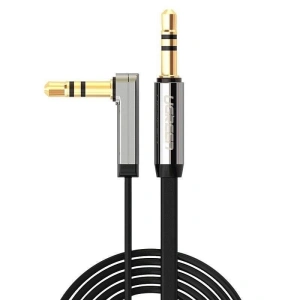 Kątowy kabel mini jack 3,5mm AUX UGREEN płaski 2m