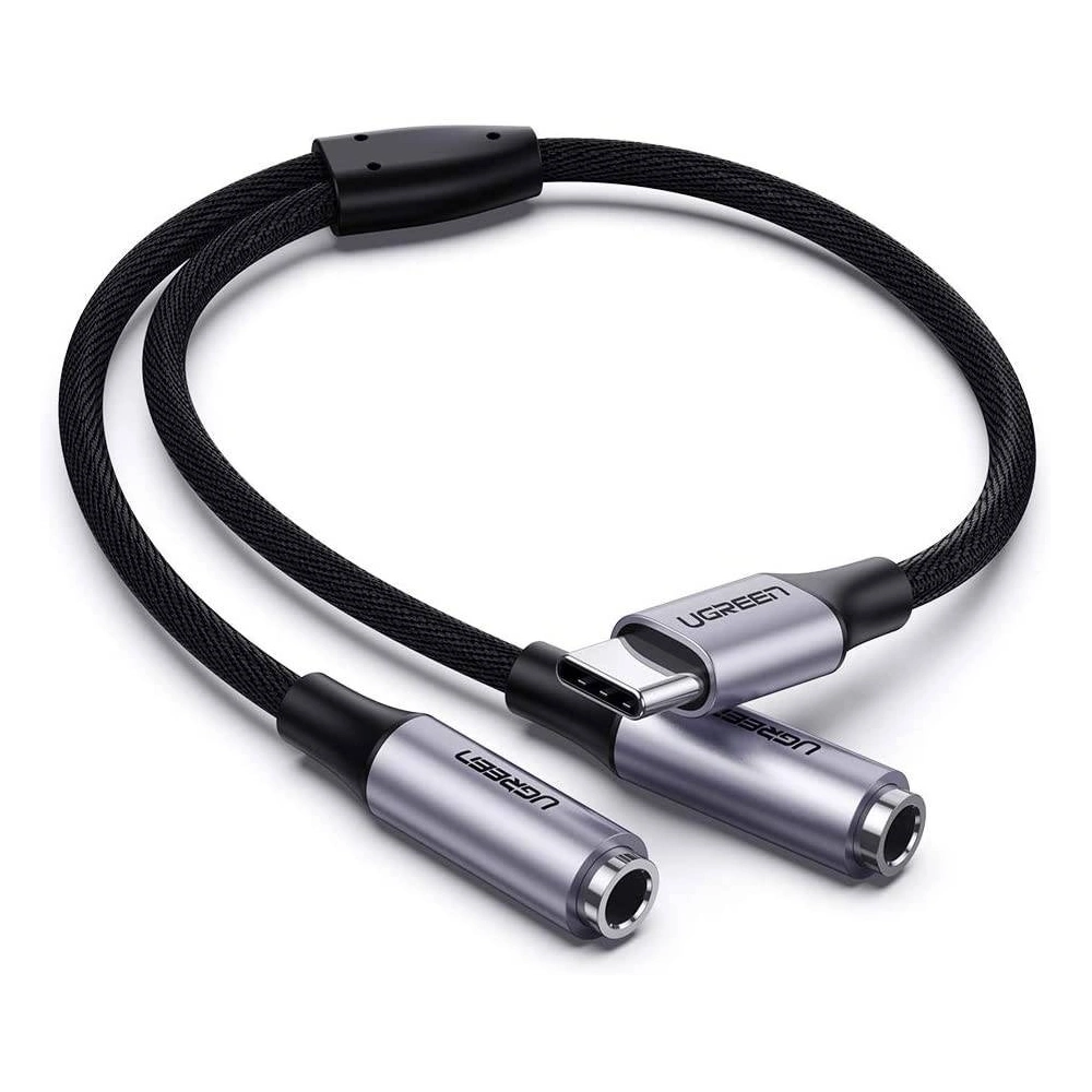 Hurtownia GSM - Audio AUX splitter UGREEN kabel USB-C, 25cm (stříbrný) - UGR321SLV - {ean13} - Hurt