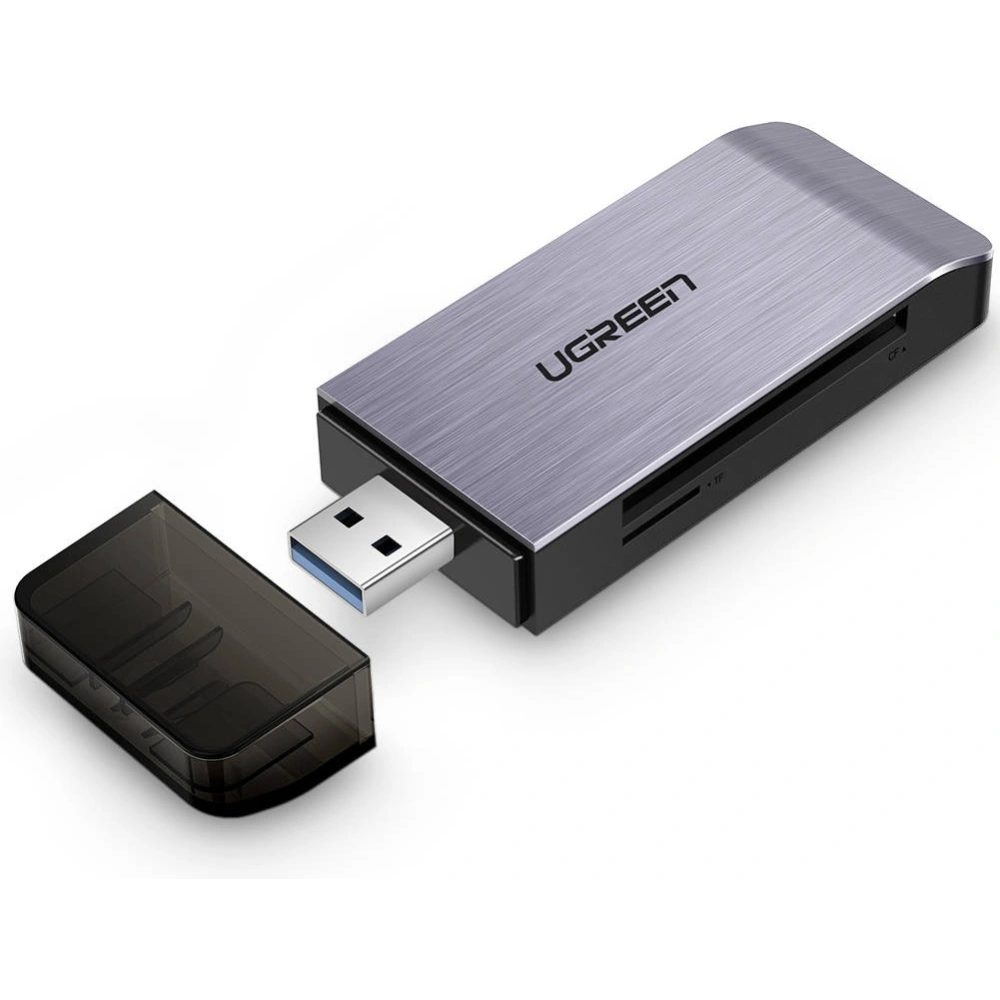 Hurtownia GSM - Adapter USB 4 w 1 UGREEN czytnik kart SD + microSD (srebrny) - UGR324SLV - {ean13} - Hurt