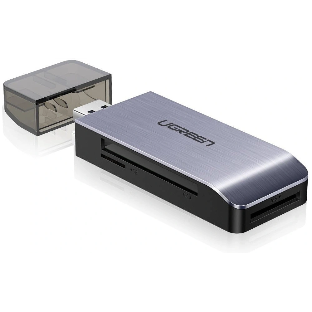 Hurtownia GSM - Adapter USB 4 w 1 UGREEN czytnik kart SD + microSD (srebrny) - UGR324SLV - {ean13} - Hurt