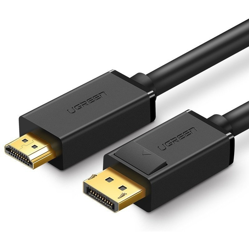 Ugreen Distributor - 6957303812042 - UGR334BLK - UGREEN DP101 DisplayPort - HDMI Cable FullHD 5m (Black) - B2B homescreen