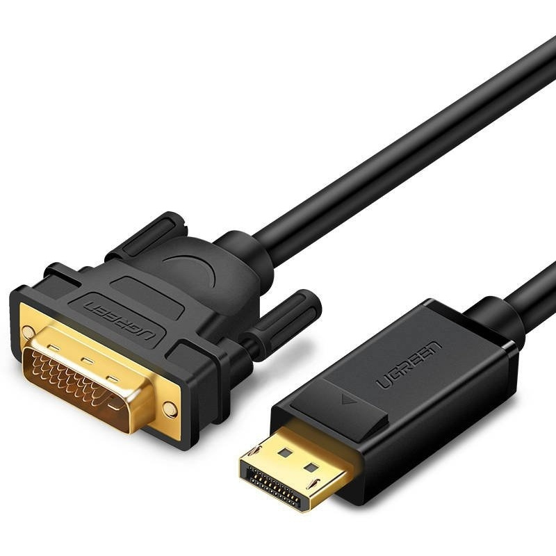 Hurtownia Ugreen - 6957303812219 - UGR338BLK - Kabel DisplayPort do DVI UGREEN DP103, FullHD, jednokierunkowy, 2m (czarny) - B2B homescreen