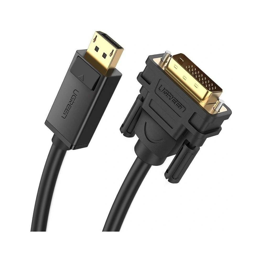 Hurtownia GSM - Kabel DisplayPort na DVI UGREEN DP103, FullHD, jednosměrný, 2m (černý) - UGR338BLK - {ean13} - Hurt