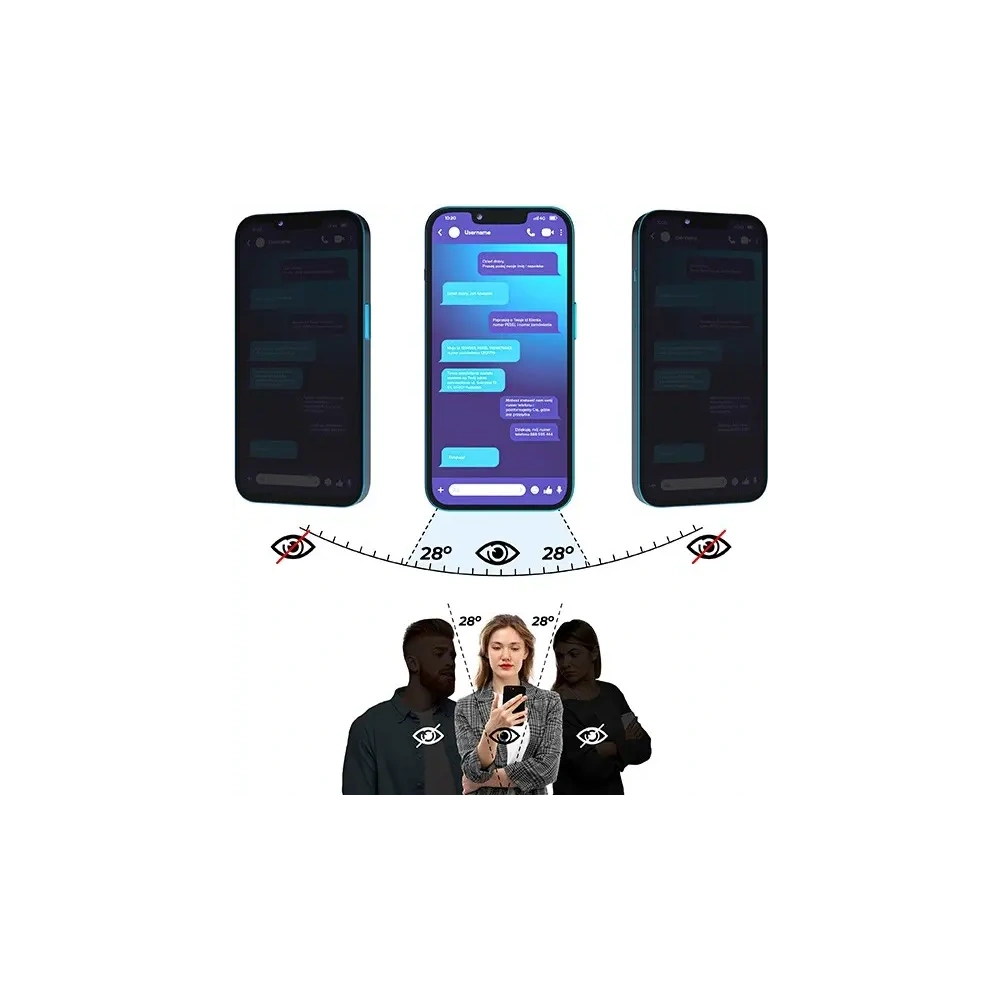 Matowe szkło prywatyzujące GrizzGlass SecretGlass do Nothing CMF Phone 2 Pro