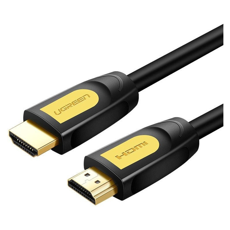 Ugreen Distributor - 6957303811700 - UGR351BLKYEL - UGREEN HD101 HDMI 1.4 Cable FullHD 60Hz 10m (black&gold) - B2B homescreen