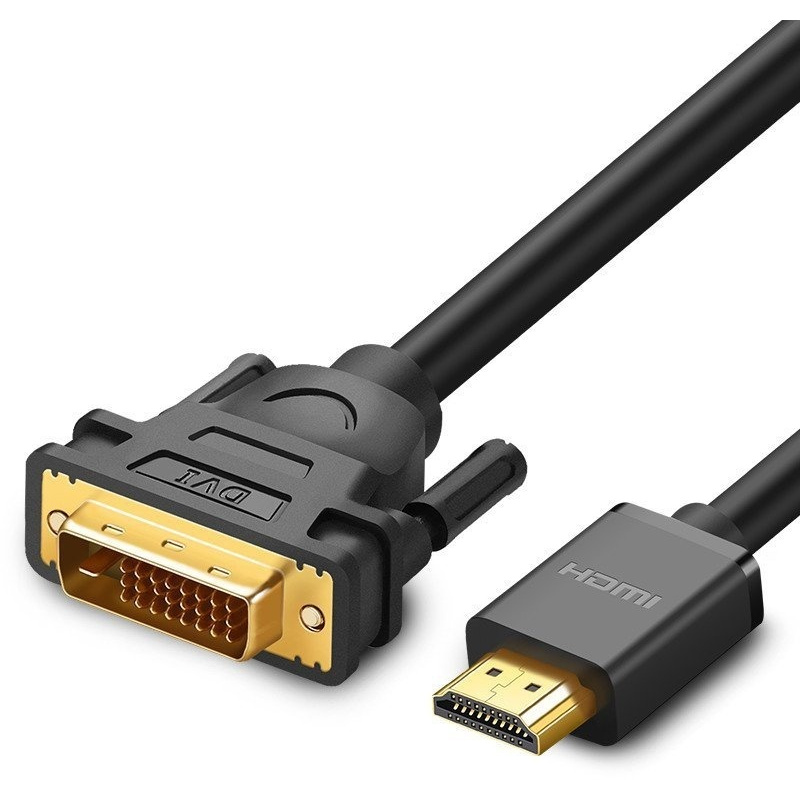 Ugreen Distributor - 6957303811366 - UGR356BLK - UGREEN HD106 HDMI - DVI Cable 4K 3m (Black) - B2B homescreen
