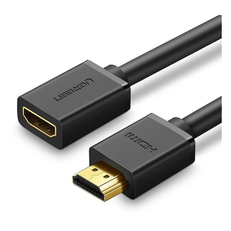 Hurtownia Ugreen - 6957303811403 - UGR358BLK - Kabel HDMI męski do HDMI żeński UGREEN HD107, FullHD, 3D, 0.5m (czarny) - B2B homescreen