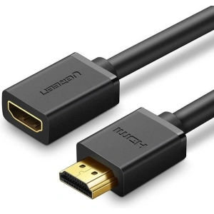Hurtownia GSM - HDMI-Kabel männlich zu weiblich UGREEN HD107, FullHD, 3D, 1m (schwarz) - UGR359BLK - {ean13} - Hurt