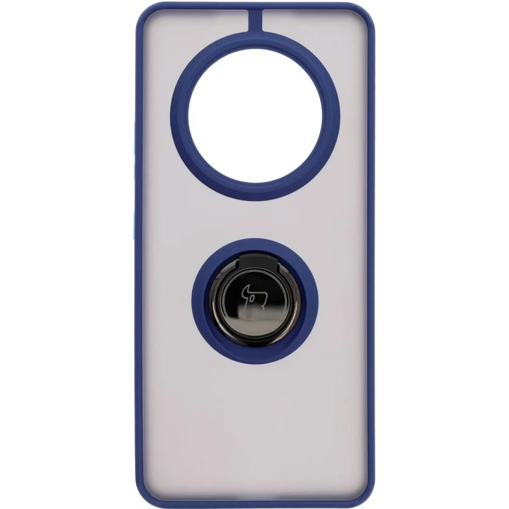 Wholesale Bizon Case Hybrid Ring Realme 14 Pro 5G smoky with a navy blue frame - BIZ9343 - {ean13} - Hurt
