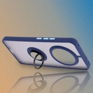 Wholesale Bizon Case Hybrid Ring Realme 14 Pro 5G smoky with a navy blue frame - BIZ9343 - {ean13} - Hurt