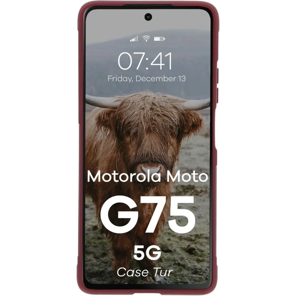 Wholesale Bizon Case Tur Motorola Moto G75 5G burgundy - BIZ9346 - {ean13} - Hurt