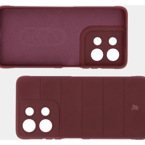 Pancerne etui Bizon Case Tur do Motorola Moto G75 5G burgundowe